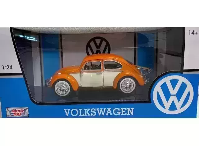 Volkswagen Kever met bagage rek Oranje/Beige
