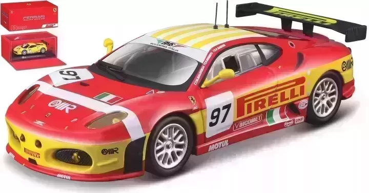 Ferrari F430 GT2 No.97 2008 Rood/Geel - 1:43