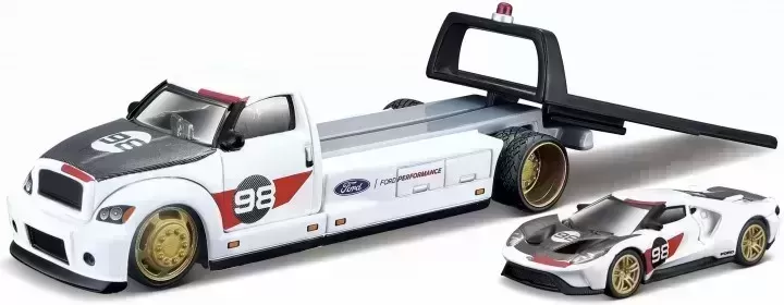 Ford GT Heritage Edition 2021 No.98 + Flatbed - 1:64