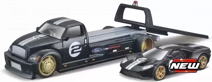 Ford GT Heritage Edition 2017 No.2 + Flatbed - 1:64