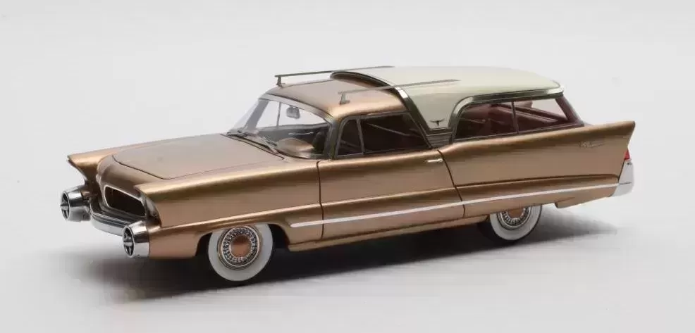 Chrysler Plainsman Concept Restored 1956 Brons/Wit - 1:43