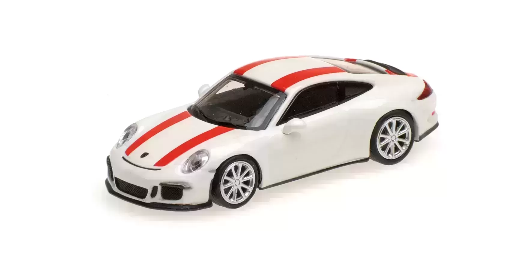 Porsche 911 R 2016 Wit met Rode strepen